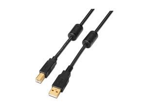 Añadir a la cesta Cable Impresora USB 2.0 Aisens A101-0009 USB (M) a USB (M) 2m Negro Cable Impresora USB 2.0 Aisens A101-0009 USB (M) a USB (M) 2m Negro