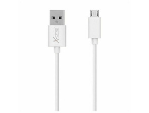Cable plano Micro USB X-One Blanco