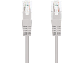 Cable Red RJ45 NanoCable UTP CAT6 15M Gris
