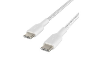 Cable USB-C Belkin Trenzado 1M Blanco - Modelo CAB004BT1MWH