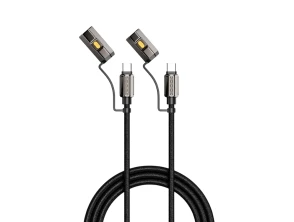 Cable USB-C 240W 3 en 1 Carga Rápida Ultra-Resistente