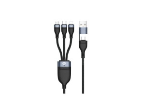 Añadir a la cesta CABLE USB-C 2M 3IN1 CONCEPTRONIC PD 3.0 100W 20V 5A 480MBPS E-MARK CABLE USB-C 2M 3IN1 CONCEPTRONIC PD 3.0 100W 20V 5A 480MBPS E-MARK