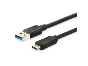 Cable USB-A a USB-C 1M EQUIP para carga y datos - 3A y 10Gb/s