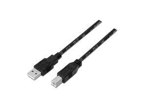 Cable USB Impresora Aisens A101-0005 USB(M) a USB(M) 1m Negro