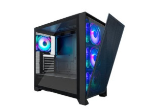 CAJA ATX COOLBOX GE2000 NEGRO DUALVIEW GPU MAX. 395mm 2x3.5 1x2.5
