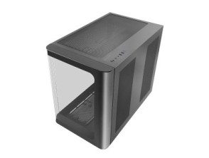 CAJA GAMING MARS MCFUSION CRISTAL CURVADO SEMITORRE ATX NEGRO 445mm GPU 2x3.5 3x2.5