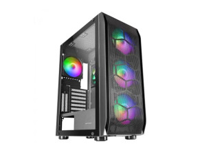 CAJA E-ATX TORRE GAMING MARS GAMING MC-KX XXL BLACK LATERAL CRISTAL TEMPLADO FRONTAL MESH INCLUYE 5