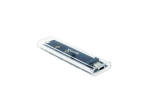 CAJA EXTERNA M.2 USB-C TOOQ TQE-2200 TRANSPARENTE RGB - USB 3.1 GEN2 USB-C PARA M.2 NGFF/NVMe