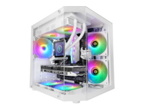 CAJA MICROATX BLANCA MARS GAMING MC3TLITE 3 PANELES CRISTAL TEMPLADO GPU MAX. 275mm 1x3.5 2x2.5