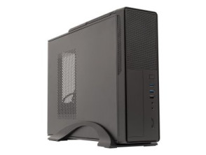 CAJA MICROATX SLIM UNYKA MATX UK2010 COLOR NEGRO | POSICIONAMIENTO HORIZONTAL O VERTICAL CON FUENTE