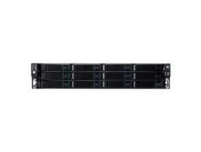 CAJA RACK 19" UNYKAch 2U - FUENTE 2U MINI REDUNDANTE PLATA NEGRO - 12 BAHIAS HOT SWAP - 2xUSB2.0