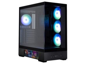 Caja Zalman P40 Ds Atx 4xvent 120mm Argb 2xusb 3.0 Negro Sin Fuente