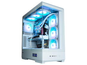 Torre PC Caja Zalman P50 Ds Atx 4xvent 120mm Argb 2xusb 3.0 Blanco Sin Fuente