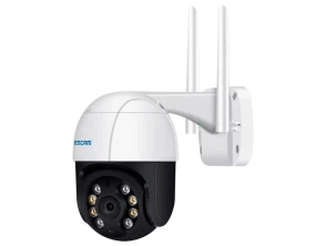 Cámara de Vigilancia Escam QF518 WiFi Blanco 5MP P/T