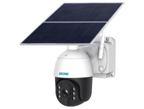 Cámara de seguridad IP Escam QF724 Solar 4G/LTE Blanco - 24 Horas de grabación
