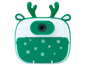 Cámara Instantánea Para Niños con Impresión K13 - Diseño Reno Verde