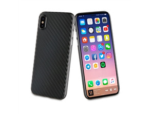 Carcasa negra fibra carbono "edición especial" iphone X muvit