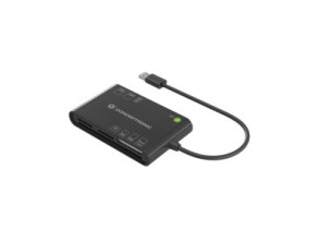 Lector de Tarjetas Externo Concentronic BIAN010B USB-C y USB-A SD, SDHC, SDXC, Micro SD, MMC, MS, CF, XD