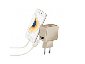 Cargador de batería de viaje Gold Collection USB de 1 mAh SBS Oro