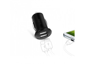 Añadir a la cesta Cargador de coche doble USB 12/24V SBS Negro Cargador de coche doble USB 12/24V SBS Negro