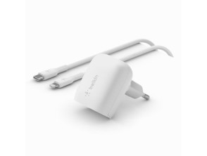 Añadir a la cesta Cargador USB Belkin Boost Charge 20W Blanco + Cable Lightning 1M Cargador USB Belkin Boost Charge 20W Blanco + Cable Lightning 1M