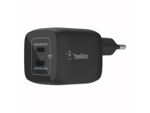 CARGADOR USB-C BELKIN 45W NEGRO - GAN BOOST CHARGE PRO 2xUSB-C
