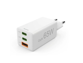 CARGADOR USB-C HAMA BLANCO 65W 2xUSB-C 1xUSB-A GaN QUICK CHARGE POWER DELIVERY