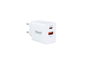 Añadir a la cesta Cargador USB Blanco TOOQ TQWC-2SC04WT USB-C+USB-A 4.8A (20W) Cargador USB Blanco TOOQ TQWC-2SC04WT USB-C+USB-A 4.8A (20W)