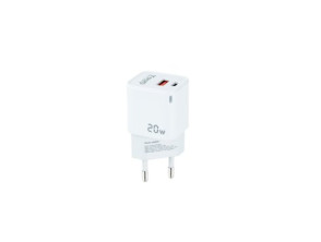 CARGADOR USB TOOQ TQWC-QCPD20WT USB-C PD + USB-A QC 20W BLANCO