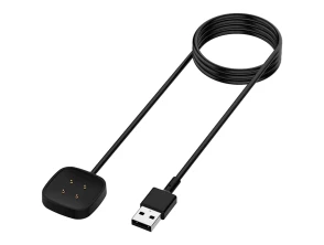 Cargador Fitbit Versa 3 / Versa 4 Negro - Marca CROCOCASE