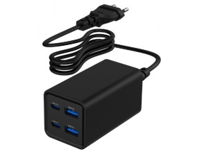 Añadir a la cesta Gembird Usb Powerdelivery Gan 4 Puertos 65w Cargador Rápido Negro Gembird Usb Powerdelivery Gan 4 Puertos 65w Cargador Rápido Negro