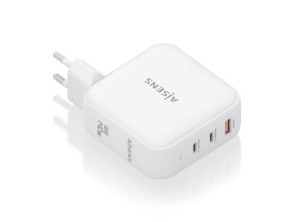 CARGADOR USB GAN AISENS ASCH-140W3P030-W 140W 2xUSB-C PD3.1 1xUSB-A COLOR BLANCO