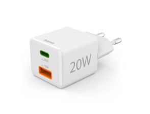 Añadir a la cesta CARGADOR USB GaN HAMA 20W 1xUSB-C PD 1xUSB-A COLOR BLANCO CARGADOR USB GaN HAMA 20W 1xUSB-C PD 1xUSB-A COLOR BLANCO
