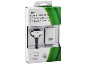 Kit De Juega y Carga Xbox 360 Blanco (No oficial)
