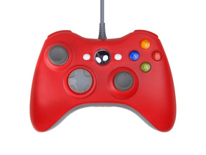 Mando Xbox 360 rojo con cable (No oficial)