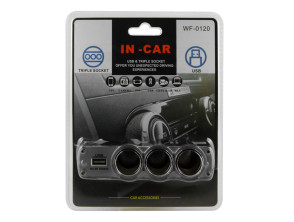 Cargador de Coche 3 en 1 con USB