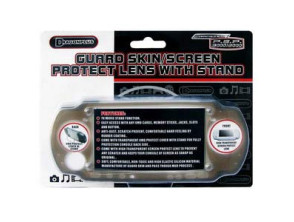Guard Skin/Screen Protect Lens with Stand Negro PSP Slim/3000