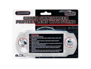 Guard Skin/Screen Protect Lens with Stand Blanco PSP Slim/3000