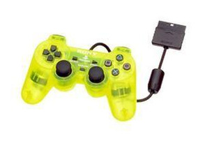 Dual Shock 2 Amarillo Transparente