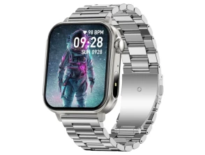 Correa de Acero Plata Colmi P80 para Smartwatches y Smartband