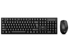 Kit Teclado y Mouse inalámbricos, QWERTY, diseño ES