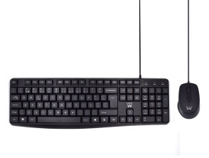 Teclado + Ratón Ewent Ew3007 Usb Negro