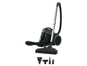 Aspirador de Trineo Cecotec Conga Rockstar Multicyclonic XL Animal Plus, 800W, 4 L, Sin Bolsa - Negr