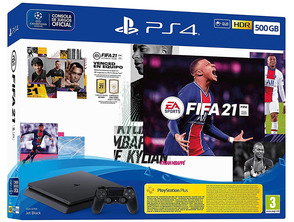Consola Playstation 4 + FIFA 21 + Código Fifa Ultimate Team