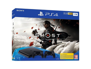 Consola Playstation 4 Slim (1TB) + Dualshock 4 V2 + Ghost of Tsushima