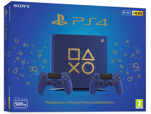 Consola PS4 Slim 500GB + 2 Dualshock 4 Edición Days of Play