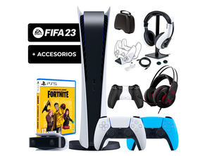 Añadir a la cesta Consola Playstation 5 (Digital) + Fifa 23 + Fortnite + Dualsense + Accesorios Consola Playstation 5 (Digital) + Fifa 23 + Fortnite + Dualsense + Accesorios