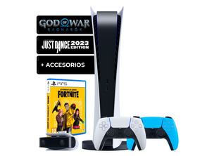 Añadir a la cesta Consola Playstation 5 Digital + Just Dance 2023 + Fortnite + God of War + Mando + Accesorios Consola Playstation 5 Digital + Just Dance 2023 + Fortnite + God of War + Mando + Accesorios