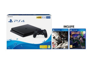 Consola PS4 Slim 500GB + Ghost of Tsushima + Medievil
