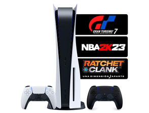 Añadir a la cesta Consola PS5 + 2 Mandos + GT7 + NBA 2K23 + Ratchet & Clank Consola PS5 + 2 Mandos + GT7 + NBA 2K23 + Ratchet & Clank